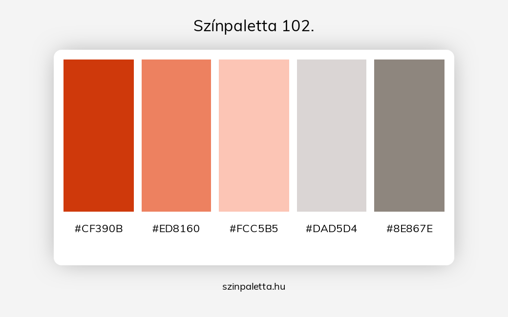 Színpaletta 102. - Színpaletta a következő címkékkel: piros, szürke, meleg színek, piros és szürke, piros különböző árnyalatai, szürke különböző árnyalatai, tört színek, tört piros,  színpaletta. - szinpaletta.hu
