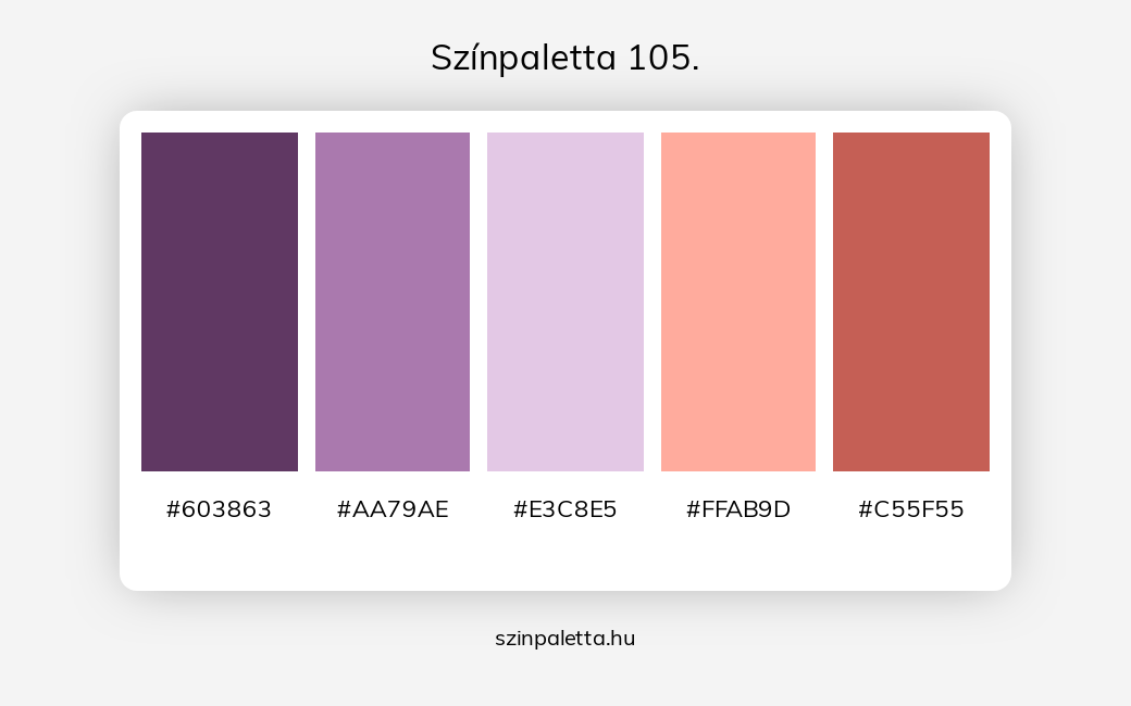 Színpaletta 105. - Színpaletta a következő címkékkel: lila, piros, meleg színek, piros és lila, piros különböző árnyalatai, lila különböző árnyalatai,  színpaletta. - szinpaletta.hu