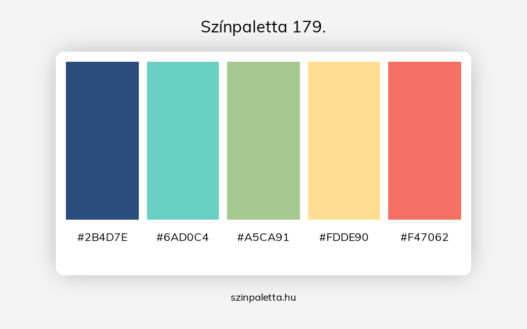 Színpaletta 179. - Színpaletta a következő címkékkel: kék, piros, sárga, türkiz, meleg színek, hideg színek, piros és sárga, piros és zöld, piros és kék, sárga és zöld, sárga és kék, zöld és kék, kék és türkíz,  színpaletta. - szinpaletta.hu