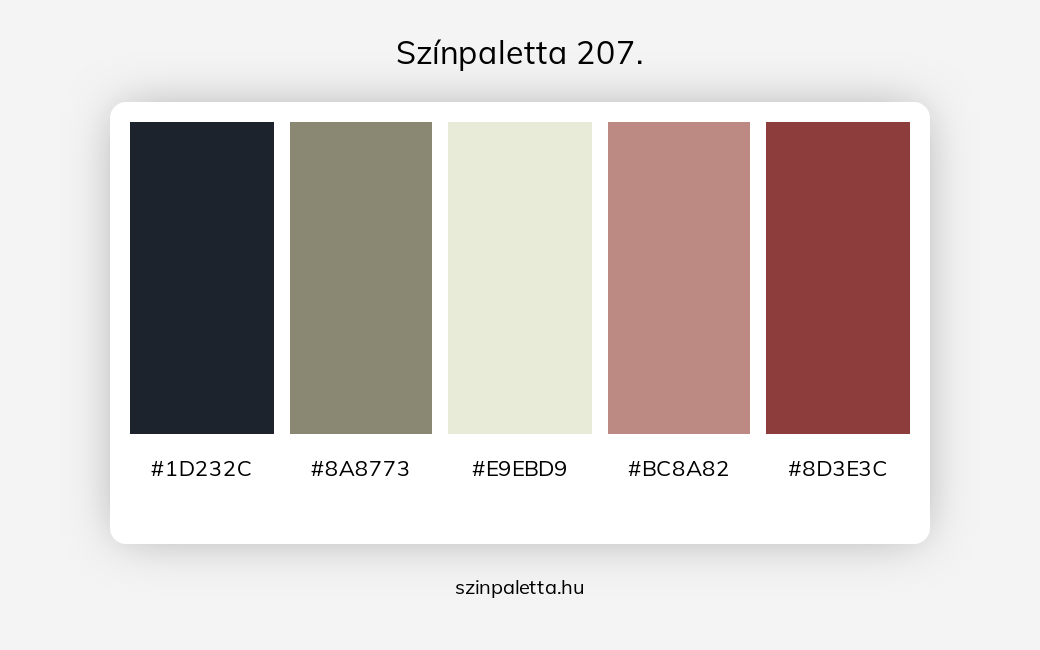 Színpaletta 207. - Színpaletta a következő címkékkel: fekete, piros, szürke, meleg színek, hideg színek, piros és szürke, barna és szürke, barna és fekete, szürke és fekete, piros különböző árnyalatai, tört színek, tört piros,  színpaletta. - szinpaletta.hu