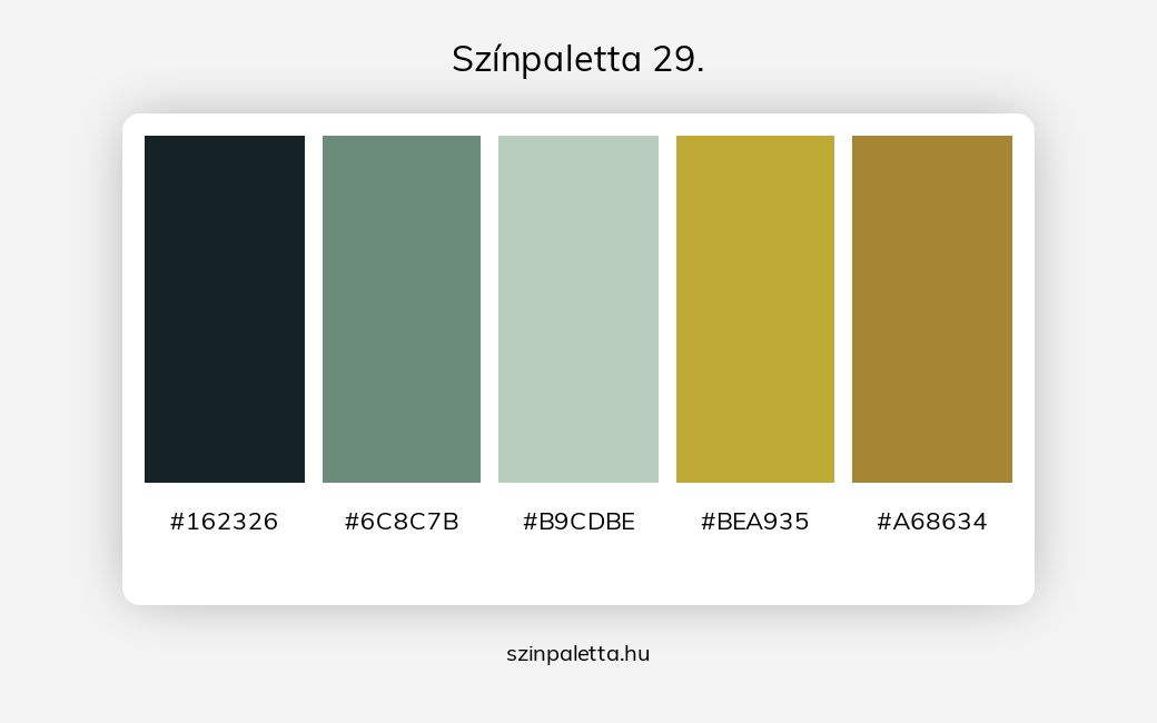 Színpaletta 29. - Színpaletta a következő címkékkel: barna, fekete, zöld, meleg színek, hideg színek, zöld és barna, zöld és fekete, barna és fekete, zöld különböző árnyalatai, barna különböző árnyalatai,  színpaletta. - szinpaletta.hu