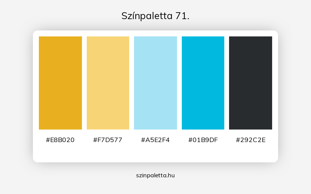 Színpaletta 71. - Színpaletta a következő címkékkel: fekete, kék, narancssárga, sárga, meleg színek, hideg színek, narancssárga és sárga, sárga és kék, kék és fekete, narancssárga különböző árnyalatai, kék különböző árnyalatai,  színpaletta. - szinpaletta.hu