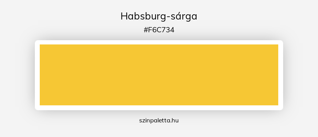 Habsburg-sárga - szinpaletta.hu
