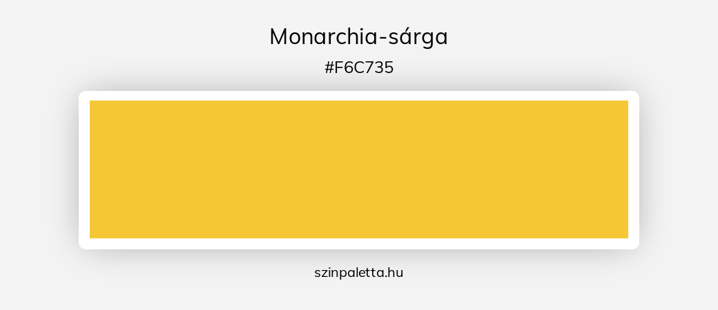 Monarchia-sárga - szinpaletta.hu