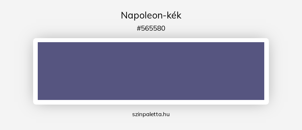 Napoleon-kék - szinpaletta.hu