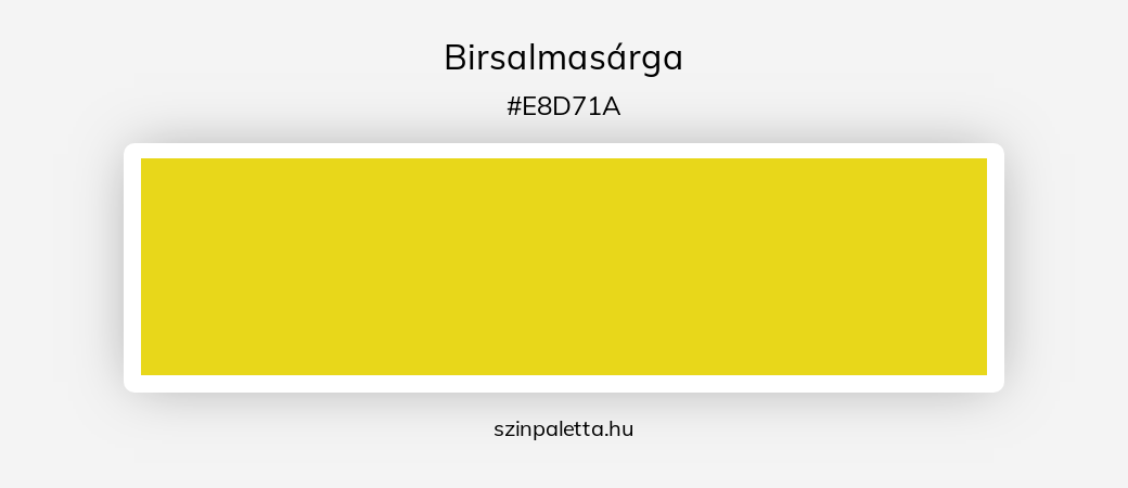 Birsalmasárga - szinpaletta.hu