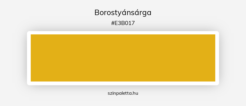 Borostyánsárga - szinpaletta.hu