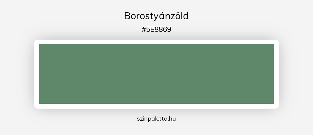 Borostyánzöld - szinpaletta.hu