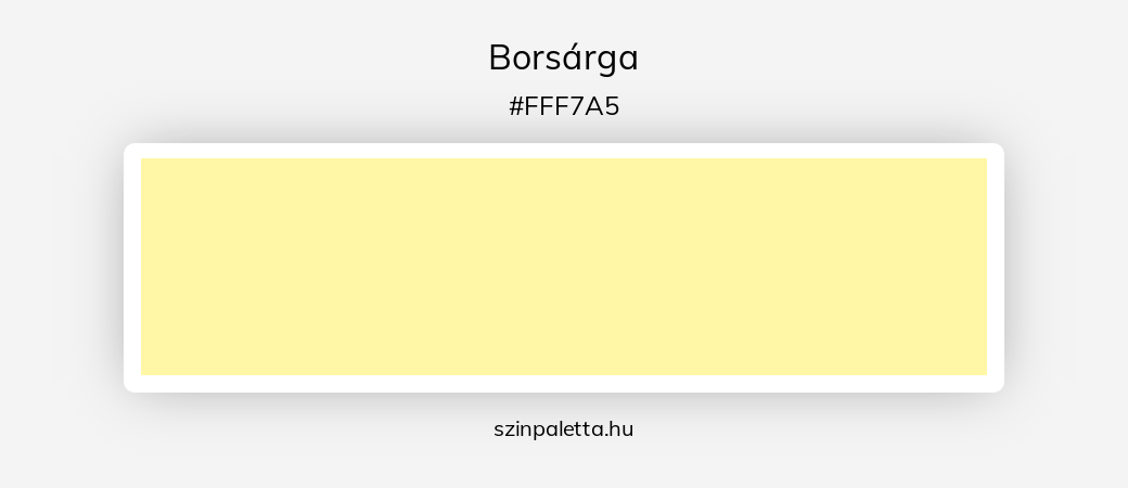 Borsárga - szinpaletta.hu