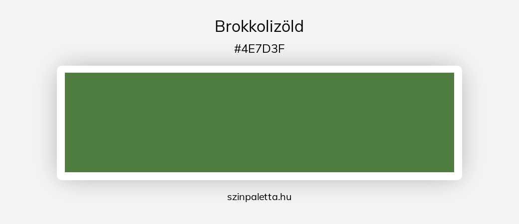 Brokkolizöld - szinpaletta.hu