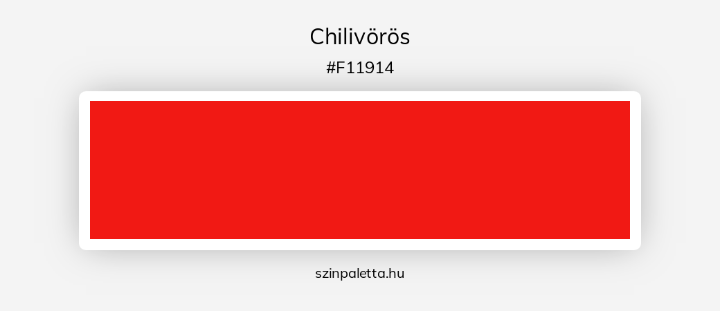 Chilivörös - szinpaletta.hu