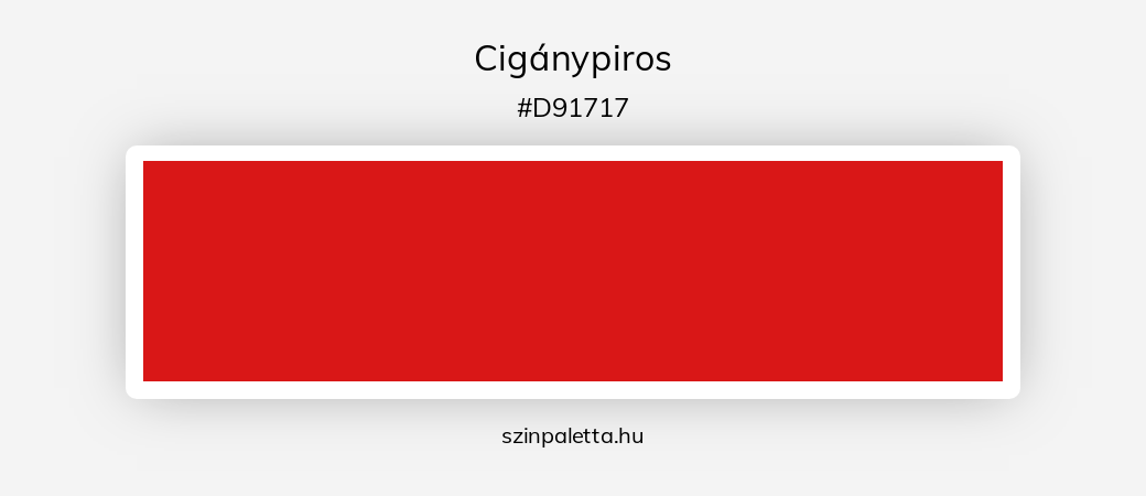 Cigánypiros - szinpaletta.hu