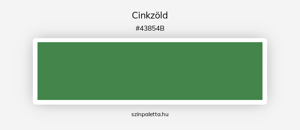 Cinkzöld - szinpaletta.hu