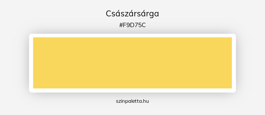 Császársárga - szinpaletta.hu
