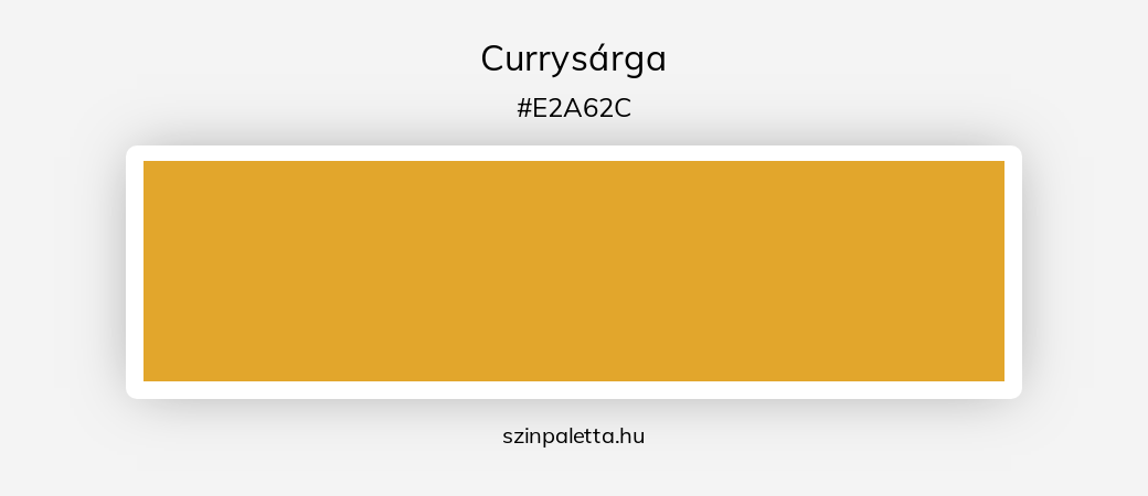 Currysárga - szinpaletta.hu