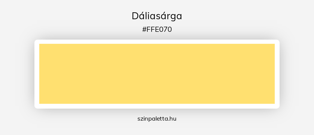 Dáliasárga - szinpaletta.hu