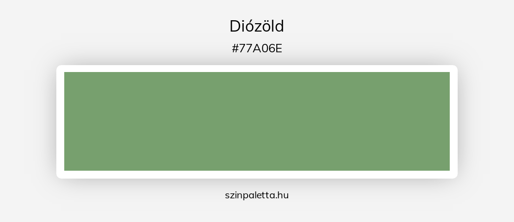 Diózöld - szinpaletta.hu