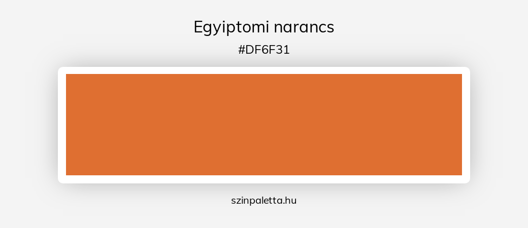 Egyiptomi narancs - szinpaletta.hu