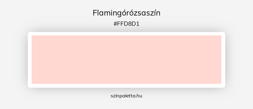 Flamingórózsaszín - szinpaletta.hu