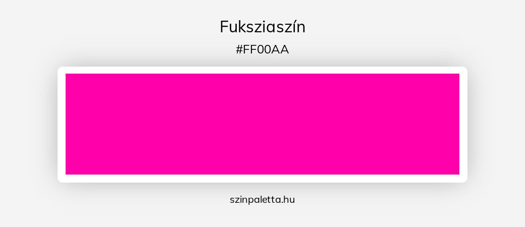 Fuksziaszín - szinpaletta.hu