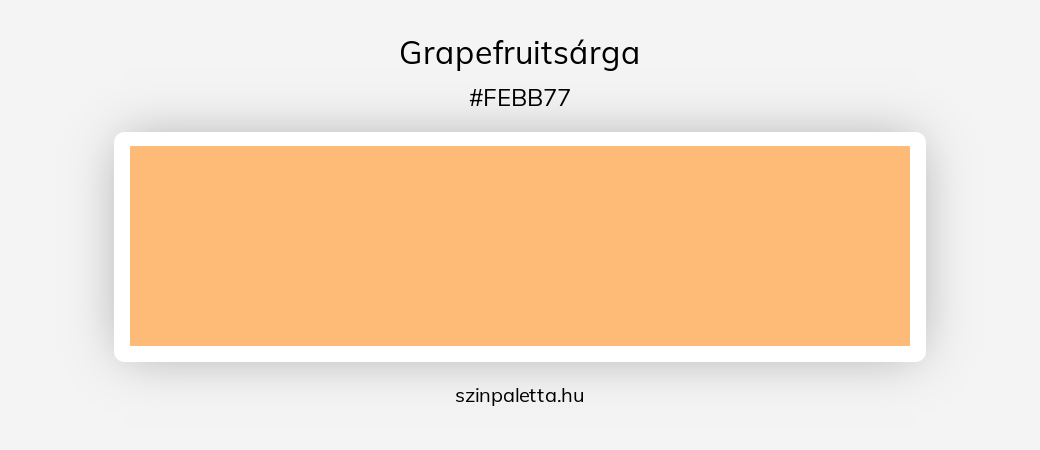 Grapefruitsárga - szinpaletta.hu