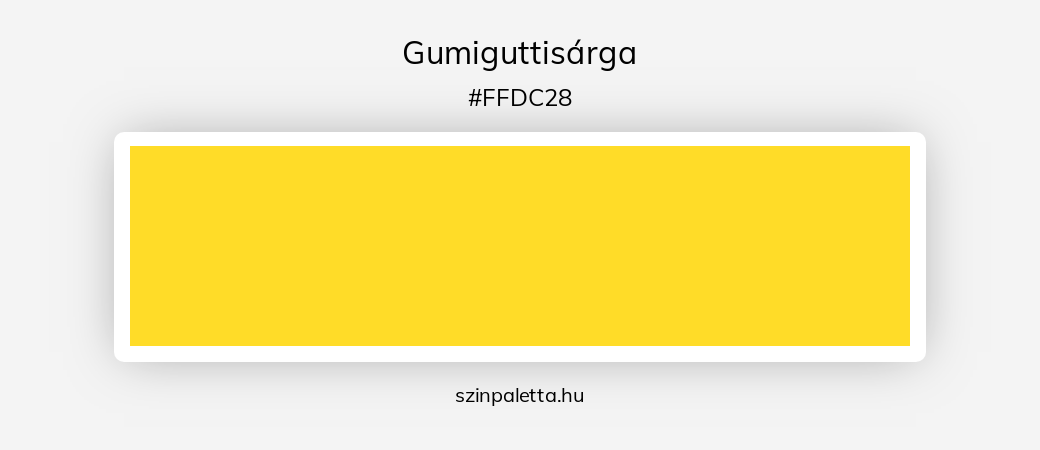 Gumiguttisárga - szinpaletta.hu