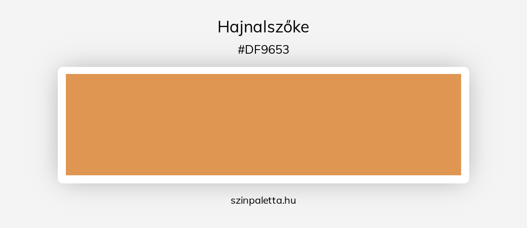 Hajnalszőke - szinpaletta.hu