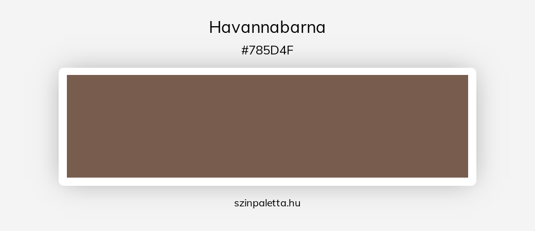 Havannabarna - szinpaletta.hu