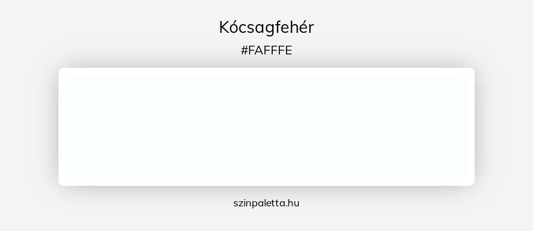 Kócsagfehér - szinpaletta.hu