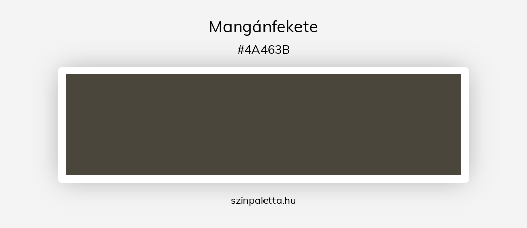 Mangánfekete - szinpaletta.hu