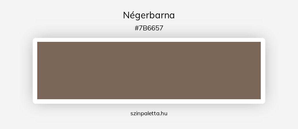 Négerbarna - szinpaletta.hu