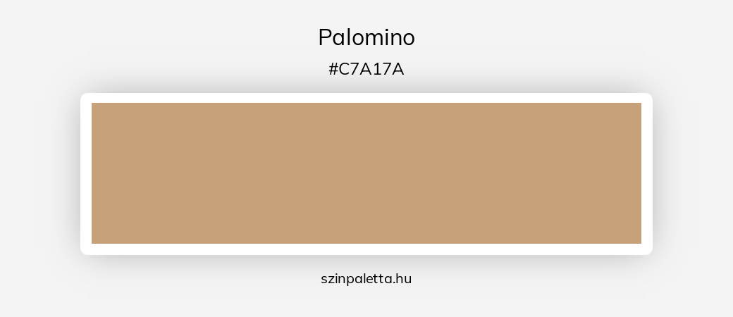 Palomino - szinpaletta.hu