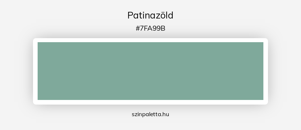 Patinazöld - szinpaletta.hu