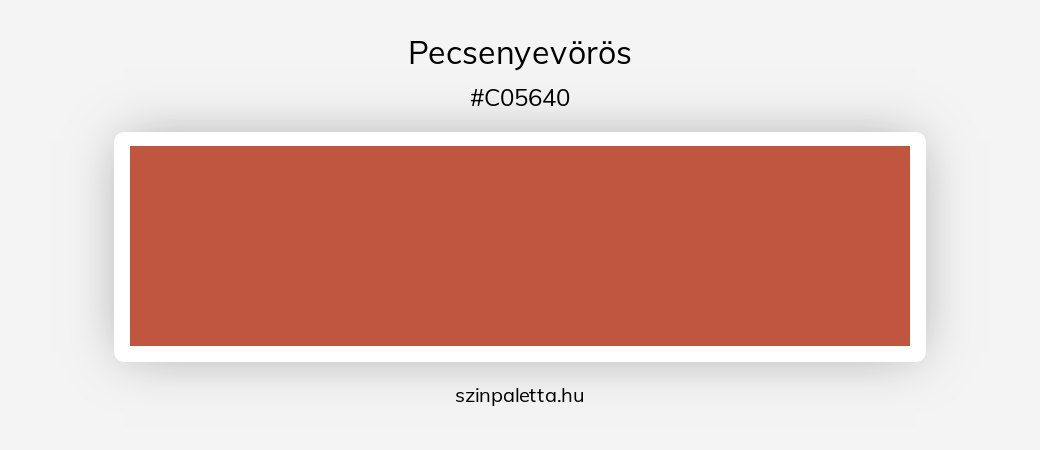 Pecsenyevörös - szinpaletta.hu