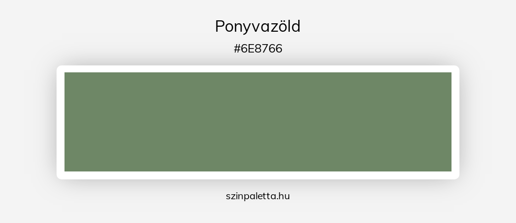 Ponyvazöld - szinpaletta.hu