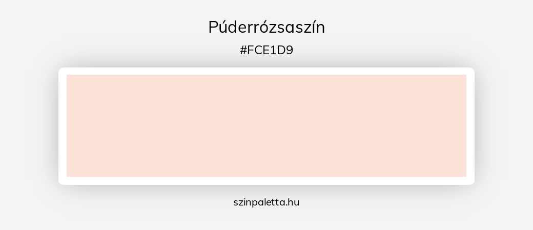 Púderrózsaszín - szinpaletta.hu