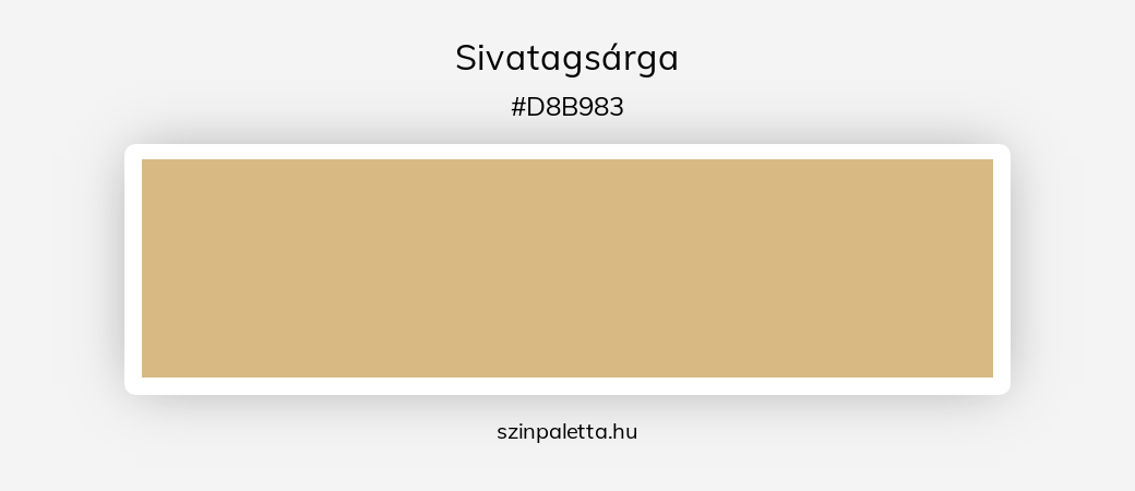 Sivatagsárga - szinpaletta.hu