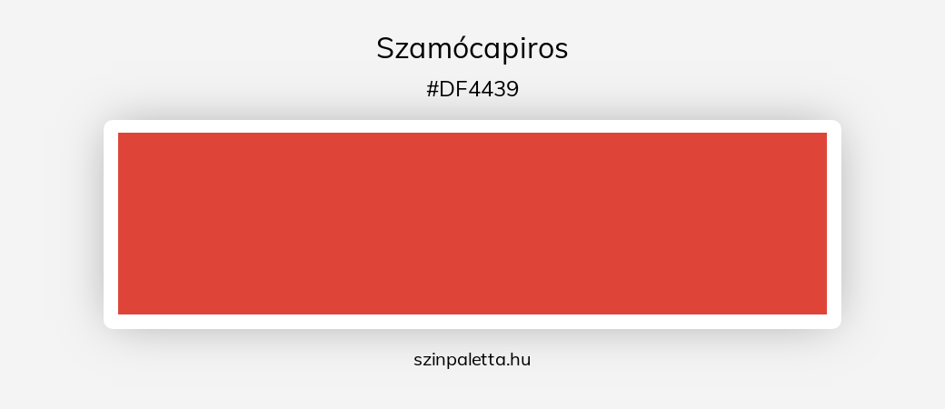 Szamócapiros - szinpaletta.hu