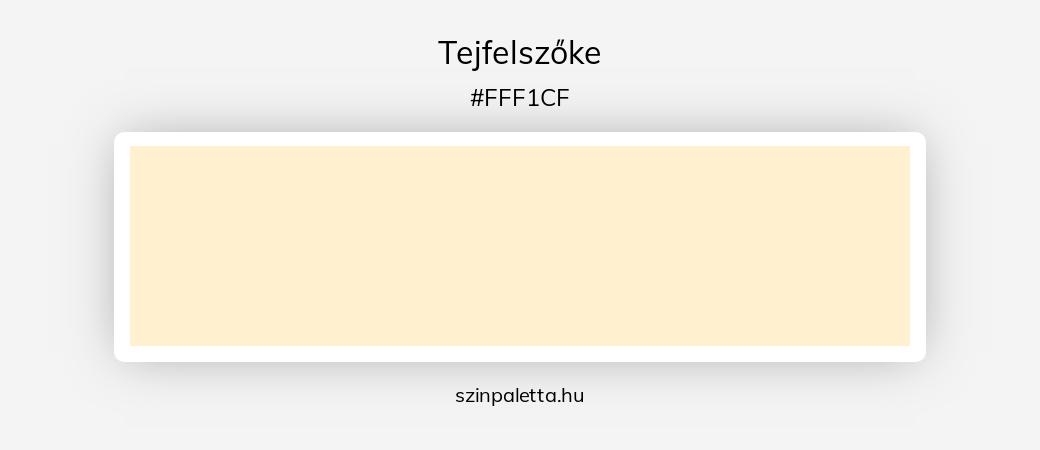 Tejfelszőke - szinpaletta.hu