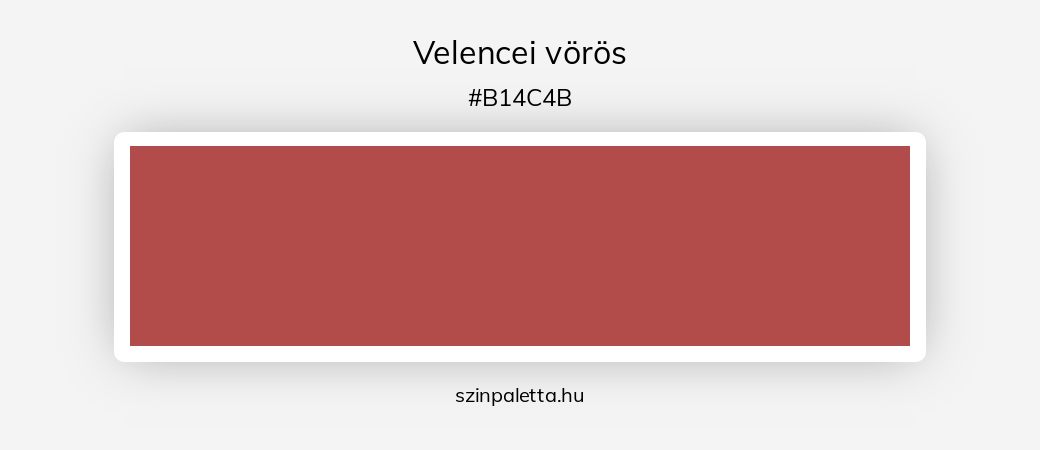 Velencei vörös - szinpaletta.hu