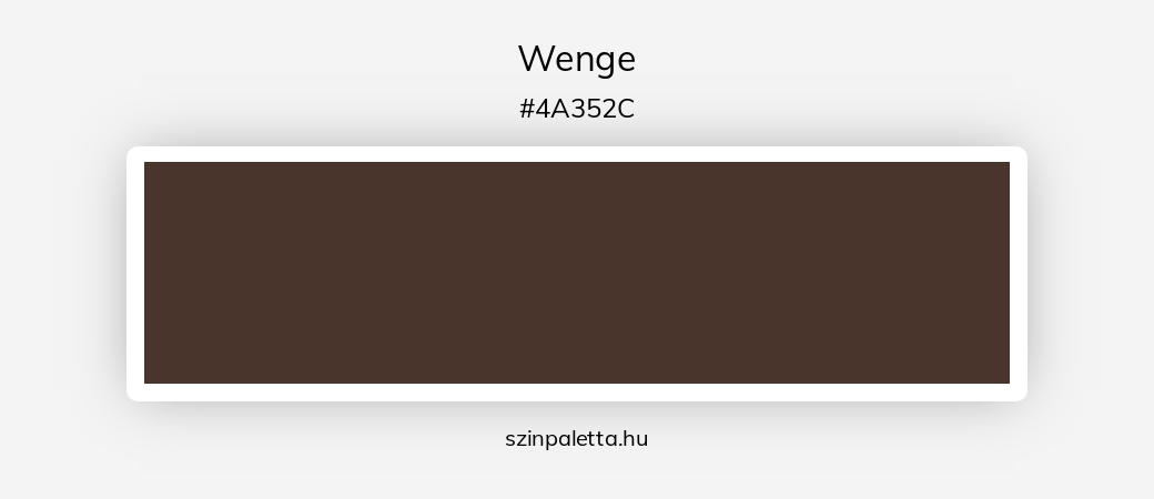 Wenge - szinpaletta.hu